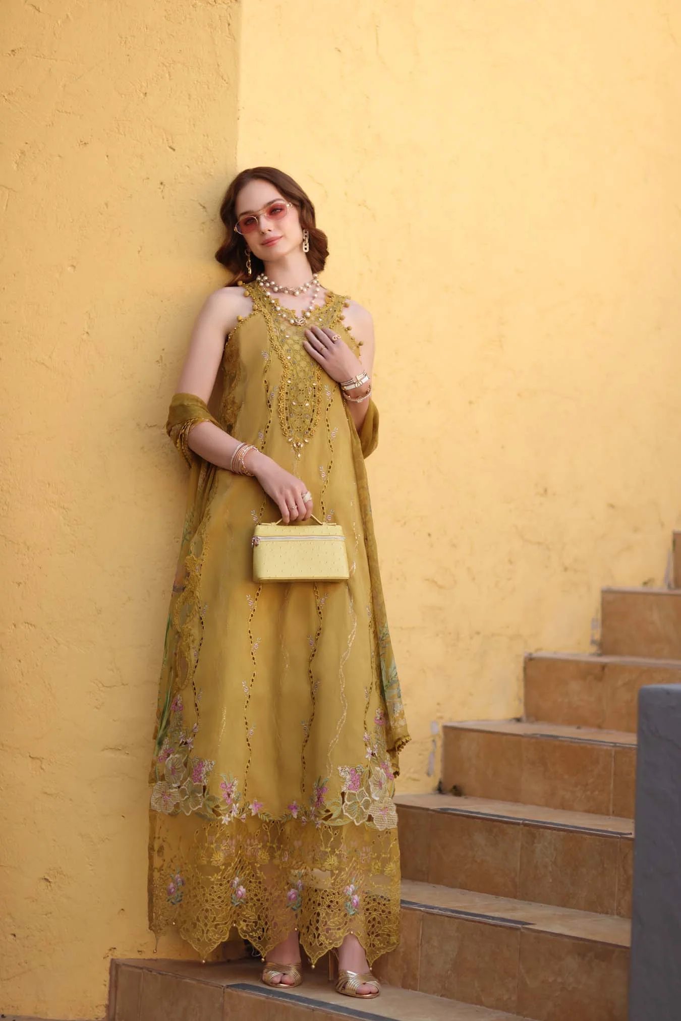 Luxe Chikankaari Lawn Suit - Image 3