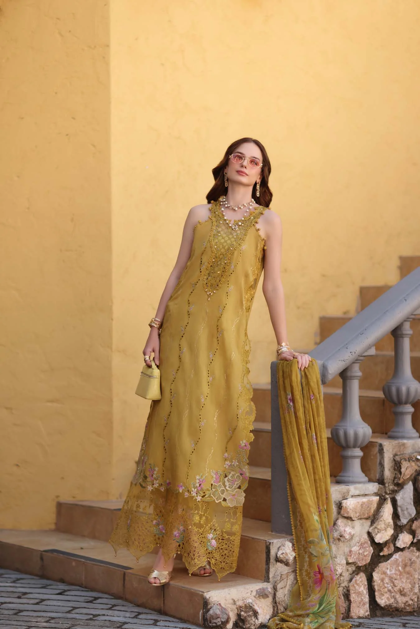Luxe Chikankaari Lawn Suit - Image 4