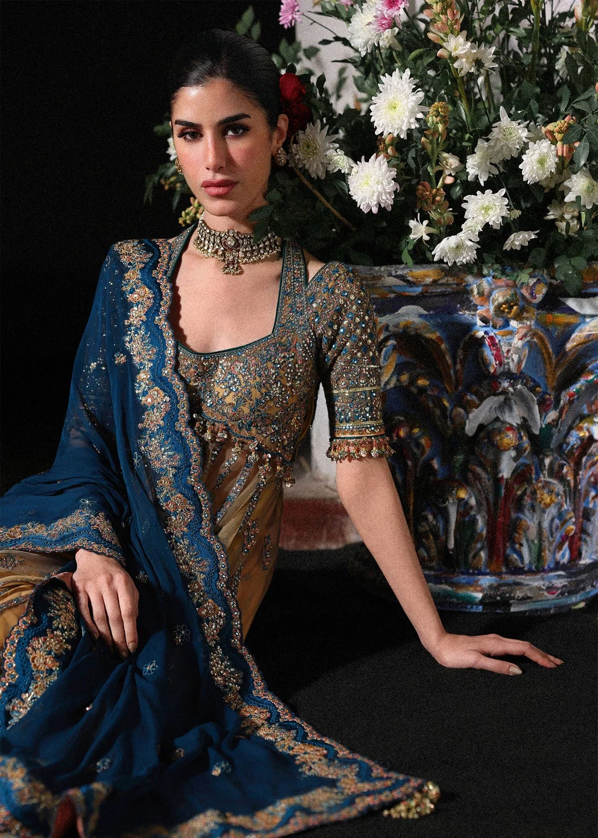 Luxury Festive Unstitched Suit - Image 3