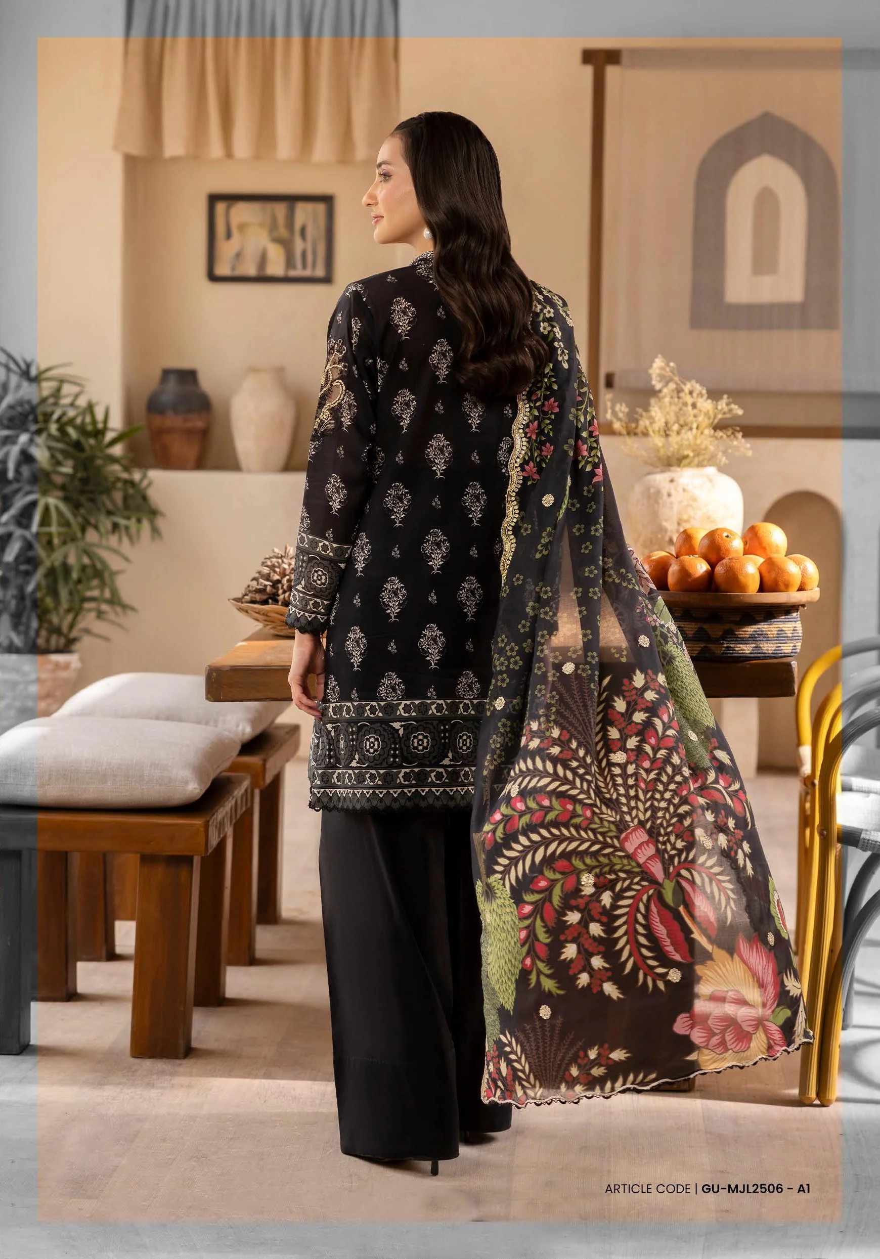 Mahajal Unstitched Three Piece - Image 2