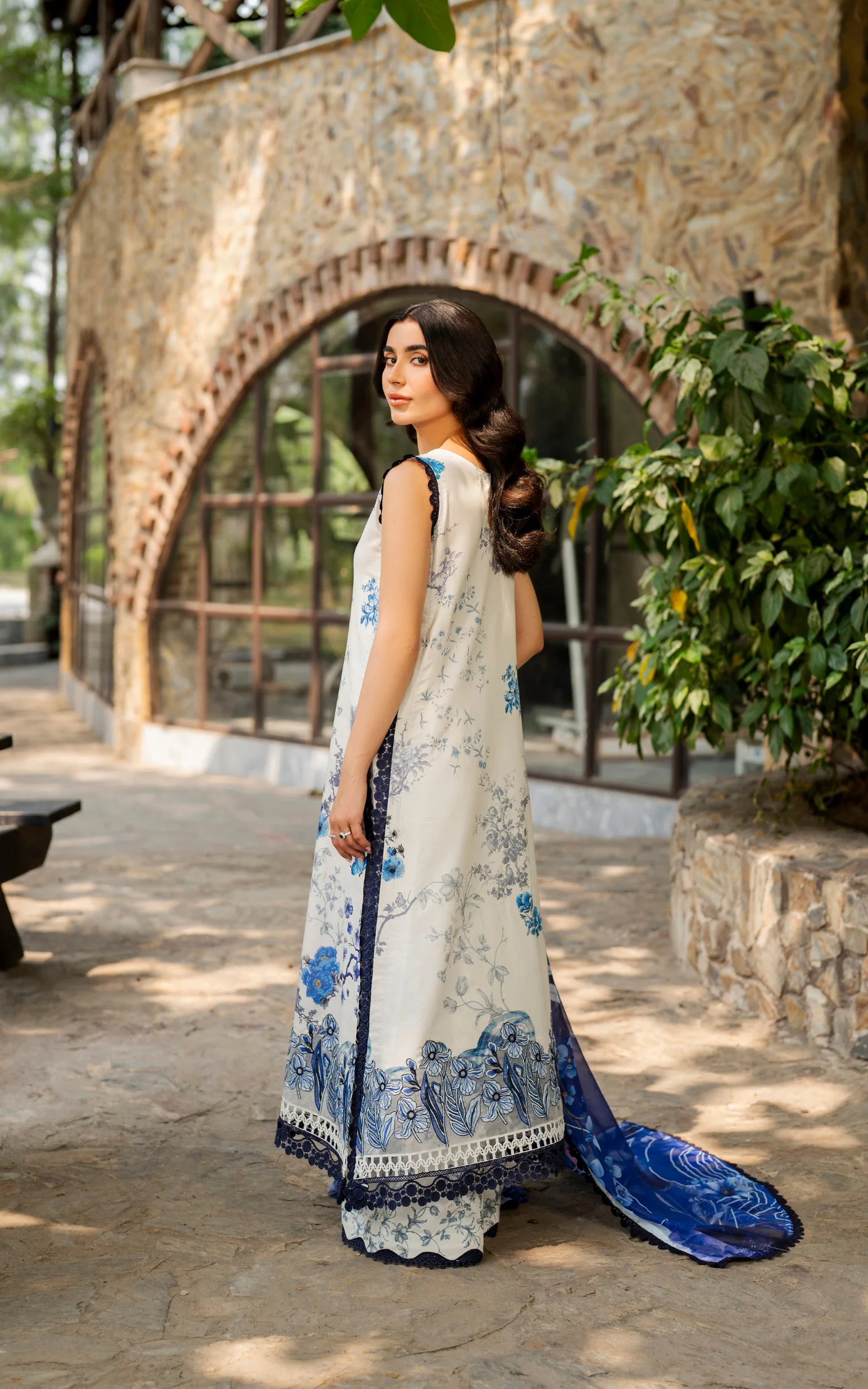 Meraki 3pcs Embroidered Unstitched Summer - Image 2