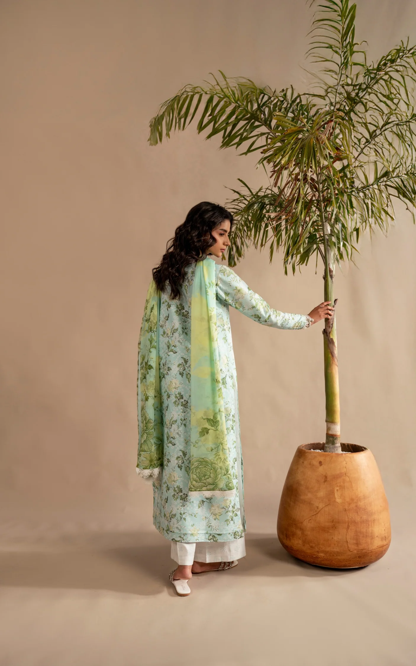Meraki 3pcs Embroidered Unstitched Summer - Image 2