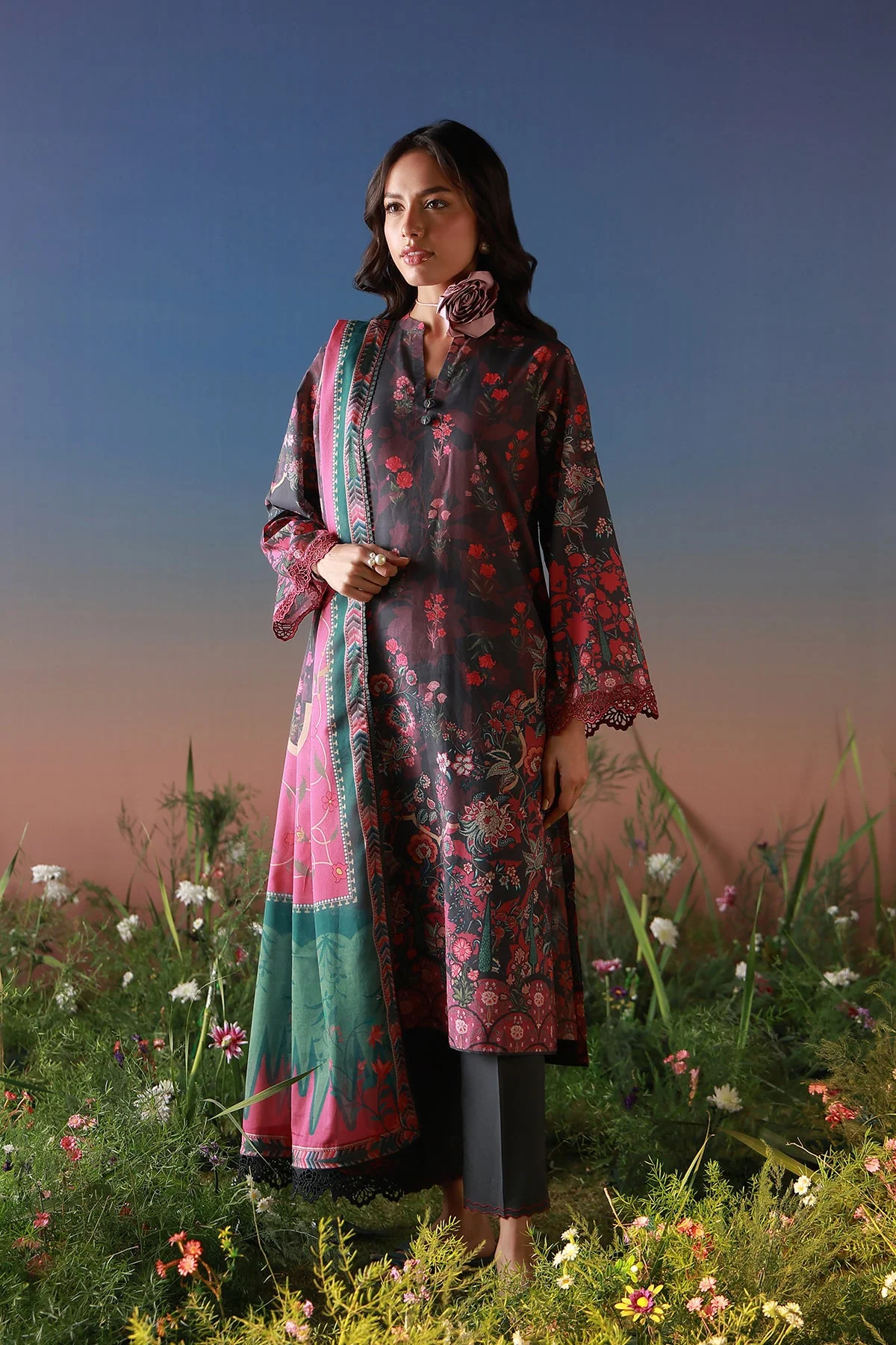 Mirha Unstitched Printed Lawn
