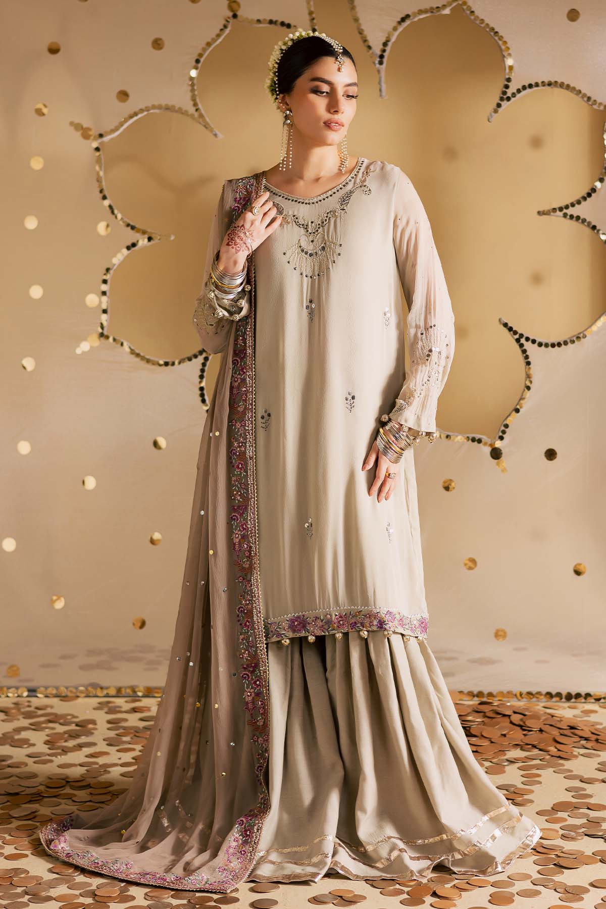 Mukeshkari Embroidered Chiffon - Image 3
