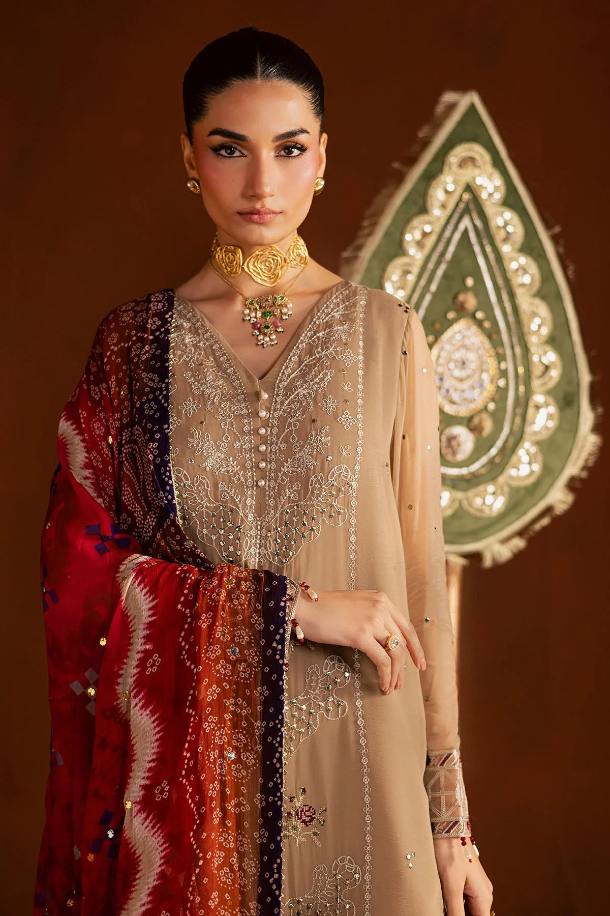 Mukeshkari Embroidered Chiffon - Image 3