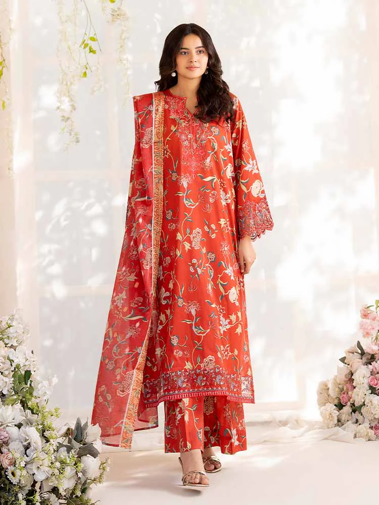 NOVA 3-Piece Unstitched Digital Printed Lawn Embroidered Suit