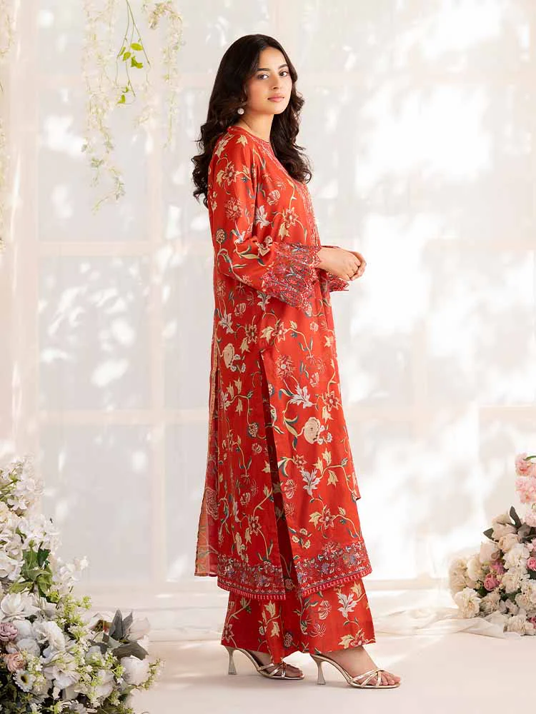 NOVA 3-Piece Unstitched Digital Printed Lawn Embroidered Suit - Image 3