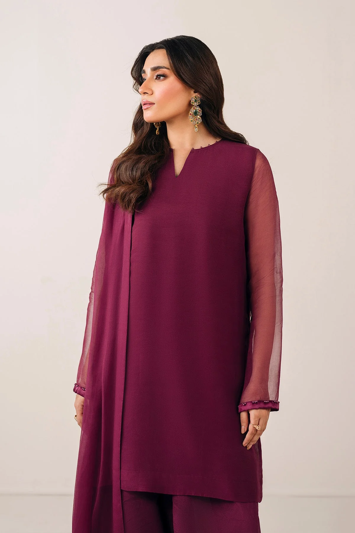 PLAIN CHIFFON DUPATTA 58 - Image 5