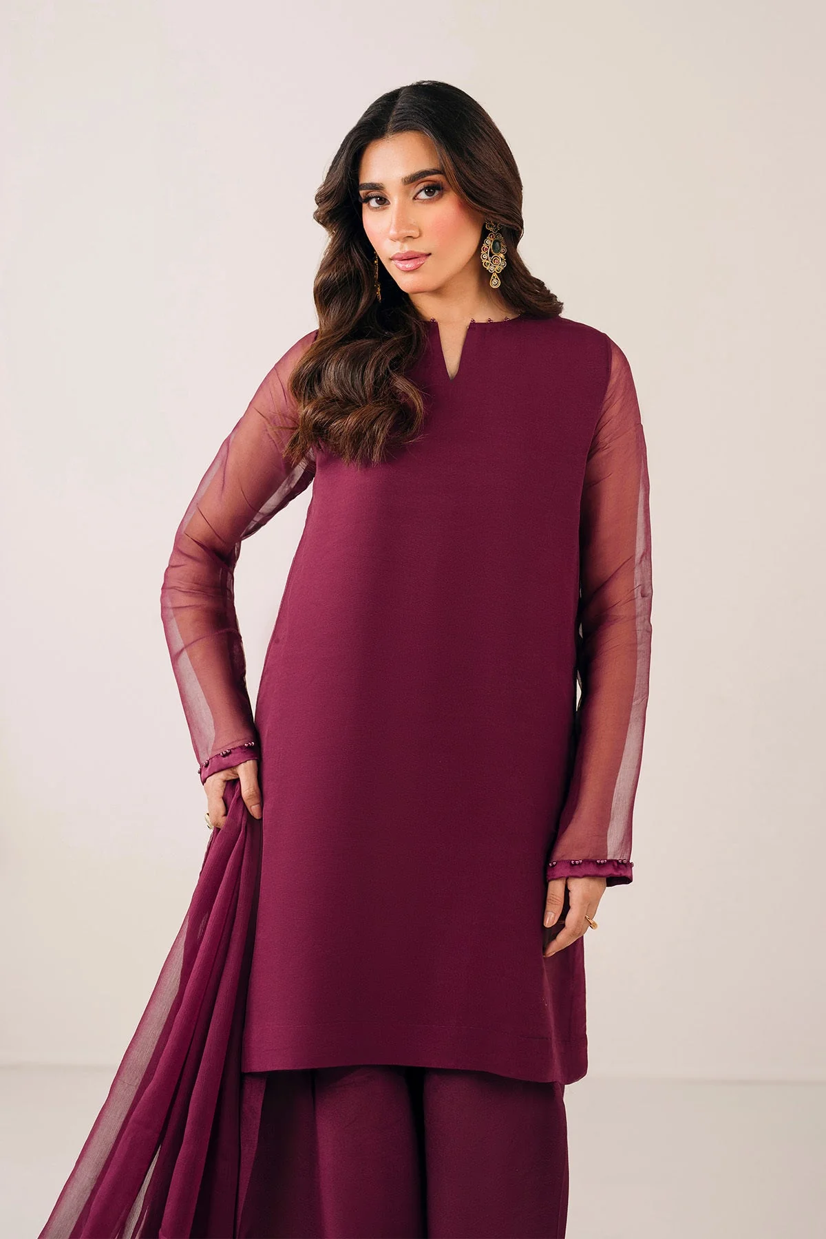 PLAIN CHIFFON DUPATTA 58 - Image 6