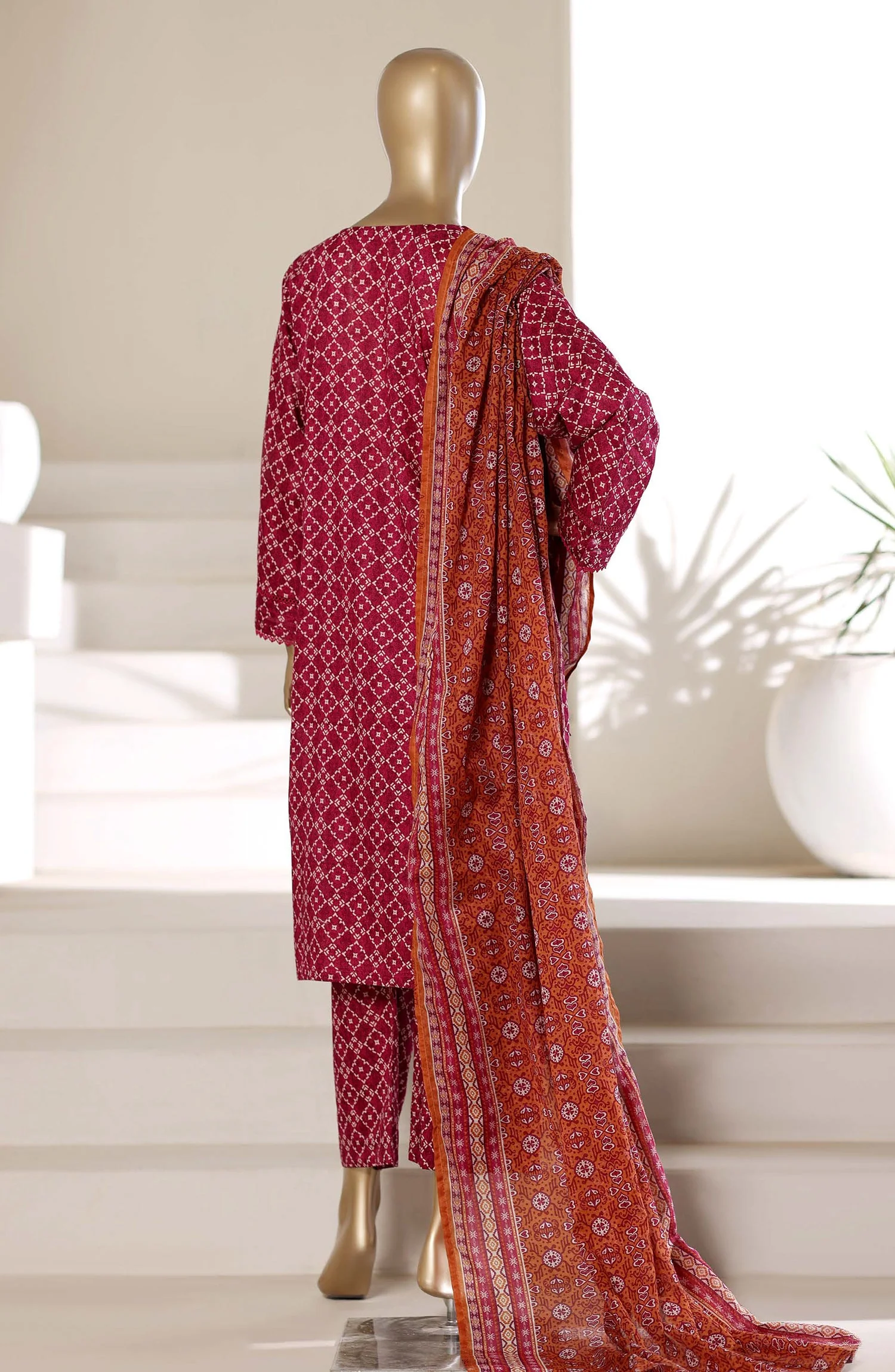 Printed Lawn Stitched 3 Piece Suit - Image 2