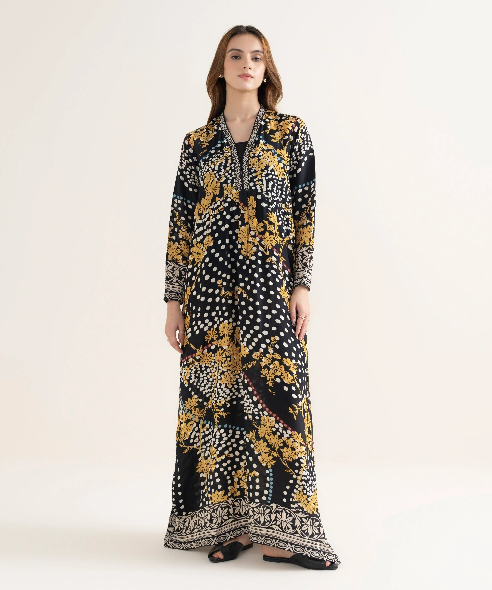 Printed Silk Kaftan - Image 4