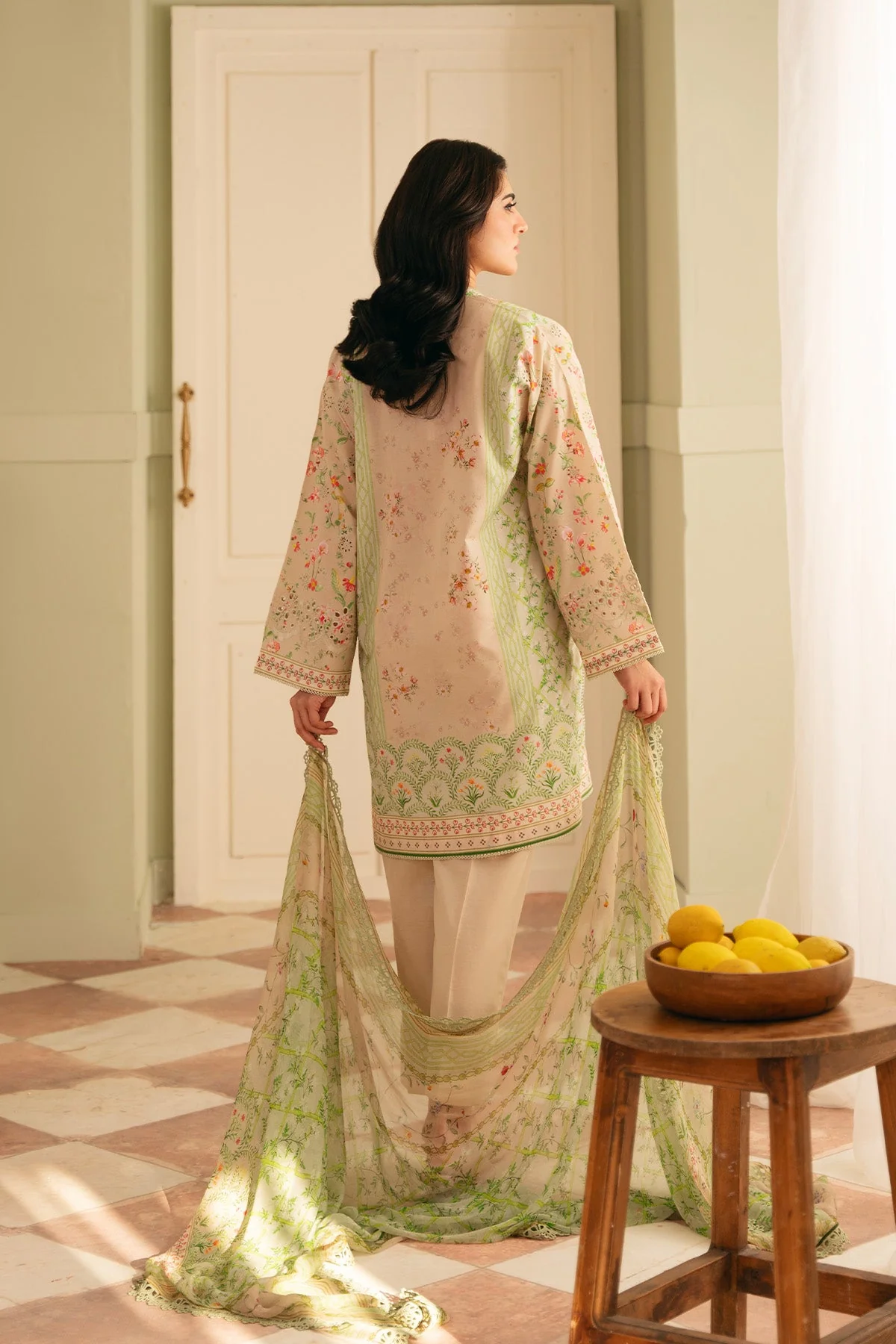 Raya Embroidered Lawn - Image 2