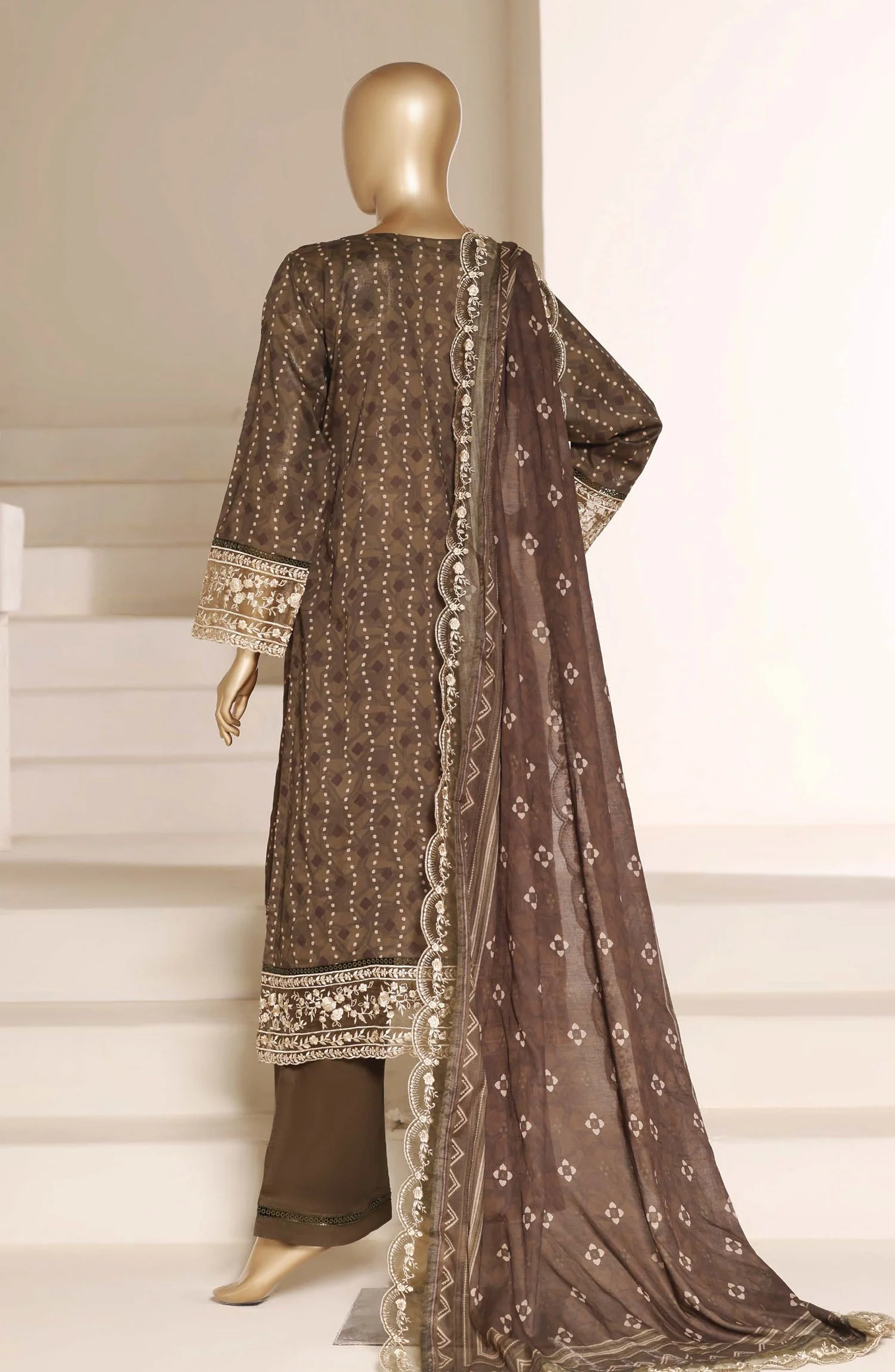 Signature Embroidered Stitched 3 Piece Suit - Image 2