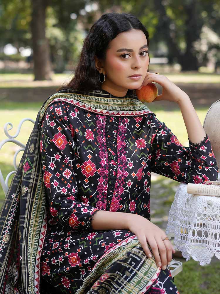 SILSILA 3-Piece Unstitched Digital Printed Lawn Suit - Image 6