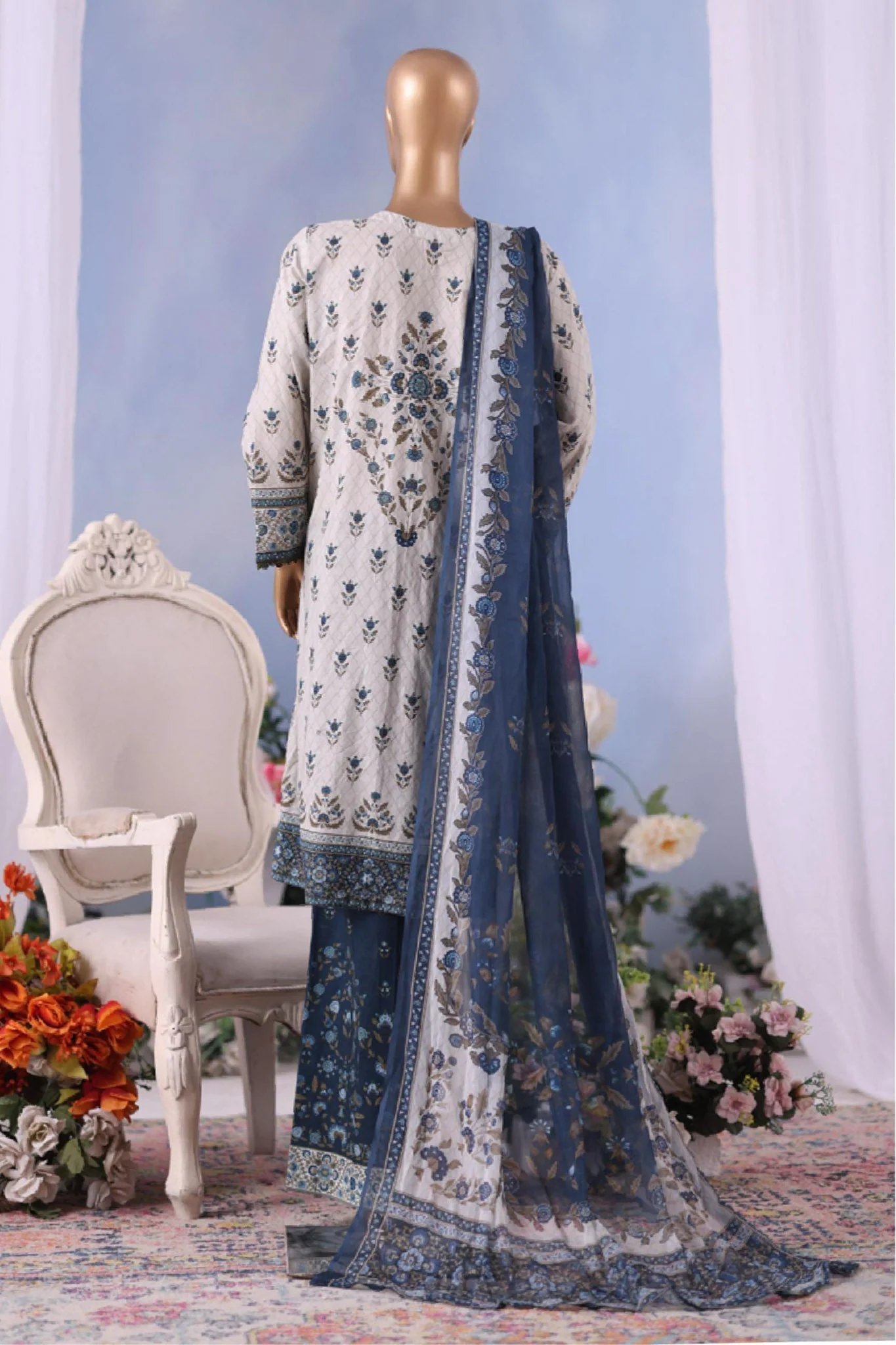 Stitched 3 Piece Exclusive Printed - Image 2